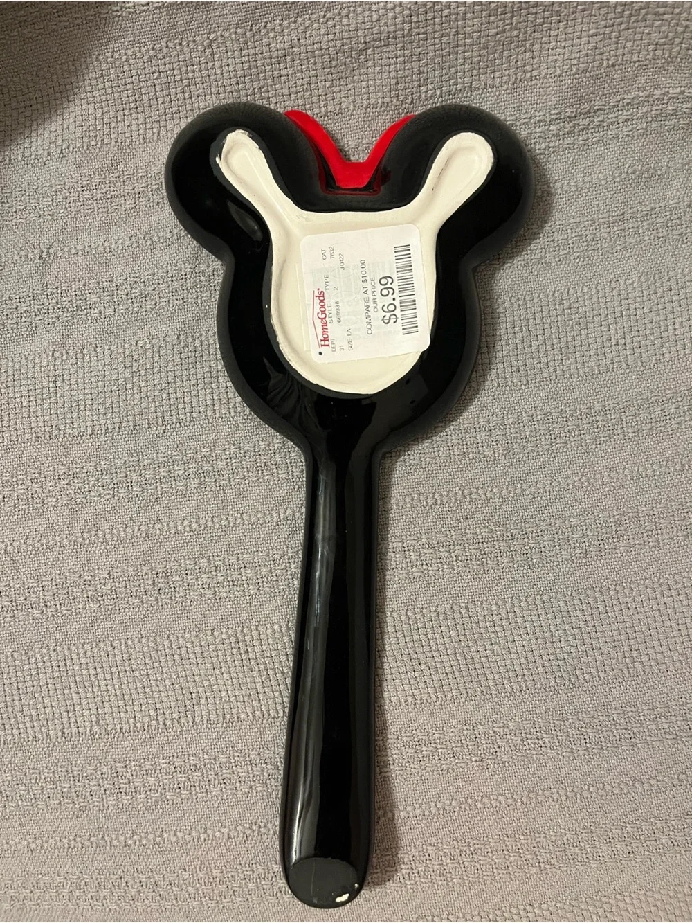 Minnie Mouse Black & Red Kitchen Spoon Rest
